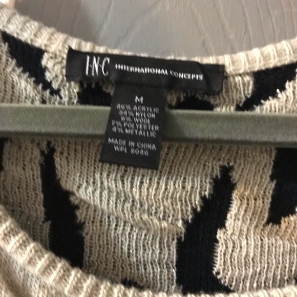 Inc. Black and Gold Sweater Dress - Picture 5 of 6